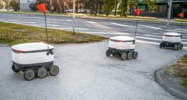 medication-delivering robots at work