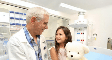 A young patient talks to a doctor