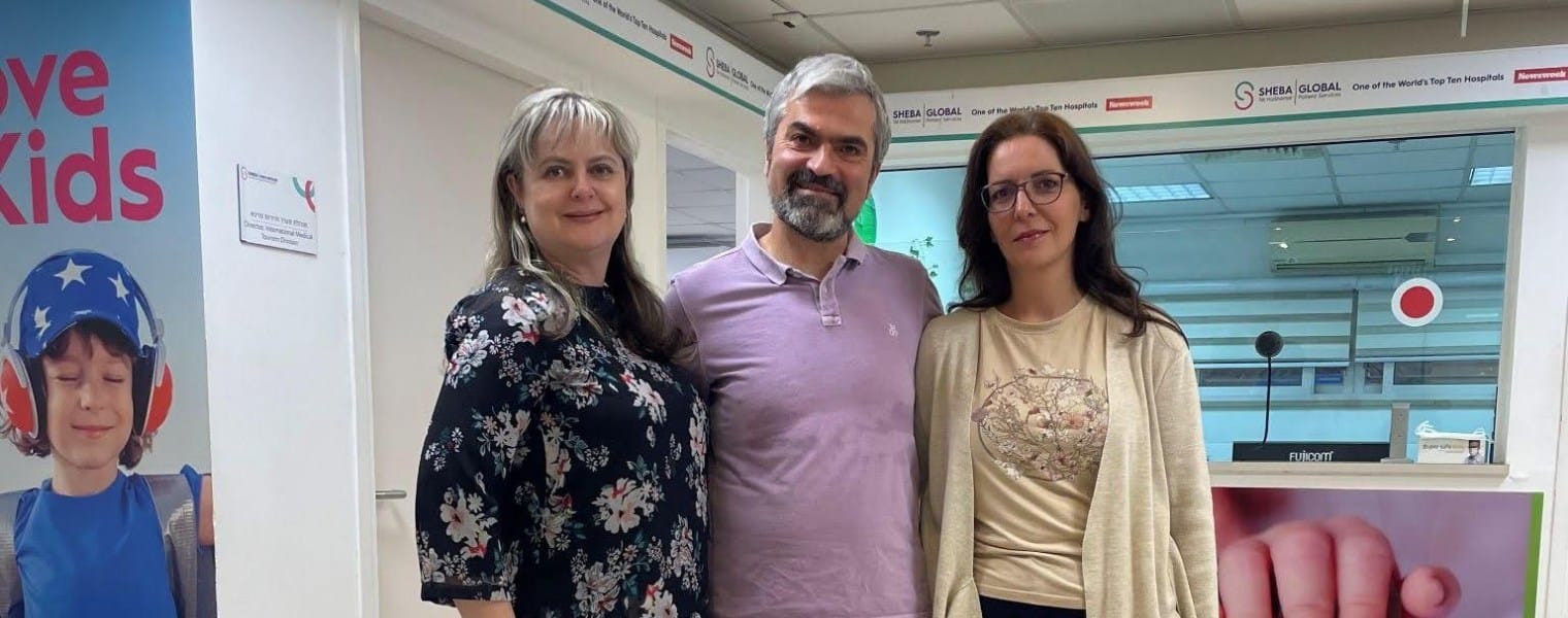 Vladimir Popov during his melanoma treatment journey at Sheba Medical Center
